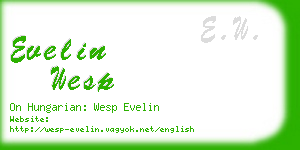 evelin wesp business card